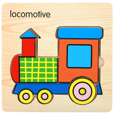 

Gotoamei Wooden Lovely Puzzle Educational Developmental Baby Kids Training Toy Gift