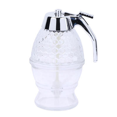 

Kitchen Drip Syrup Honey Juice Dispenser Container Holder Pot Cellular