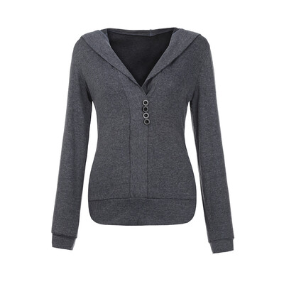 

Starmoon Winter Warm Casual Hooded Jacket Coat Button Sweatshirt Outwear Tops Blouse