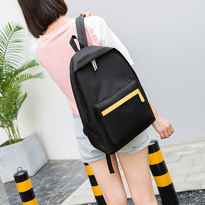 

Tailored Unisex Canvas Letter Backpack Outdoor Travel Backpack Student Bag Shoulder Bag
