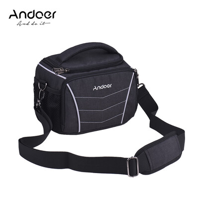 

Andoer 600D Fabric Material Stylish Multi-function Camera Shoulder Bag with Waterproof Rain Cover for Canon Nikon Sony SLR DSLR Ca