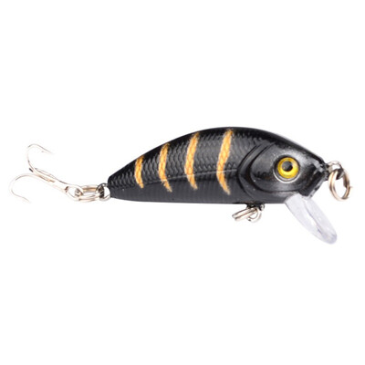 

1PCSlot 5cm 36g Fishing Crank Lure Minnow Hard Bait with 2 Fishing Hooks Fishing Tackle Lure 3D Eyes