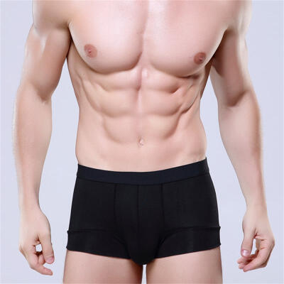 

Mens Underwear Ice Silk Boxer Sexy Modal Underwears Breathable Hollow Out Mesh Shorts