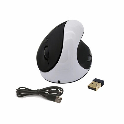

Optical Vertical Mouse Ergonomic Wireless Mouse Rechargeable Mice Built-in Battery with DPI Switch for PC LaptopWhite