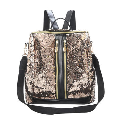 

Women Glitter Sequins Backpack Girls Bling Rucksack Students School Bags
