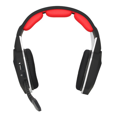 

HUHD Wireless Headset 24Ghz Optical Stereo Noise Canceling Gaming Headphone with 71 Surround Sound Detachable Mic Rechargeable B