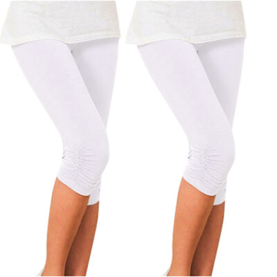 

Tailored Women Comfortable Thigh Slimmer Slip Elasticity Cropped Pleated Pants