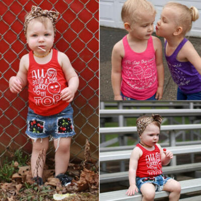 

Summer Kids Baby Boys Girls Tops Vest Denim Short Pants Jeans Legging Outfit Set