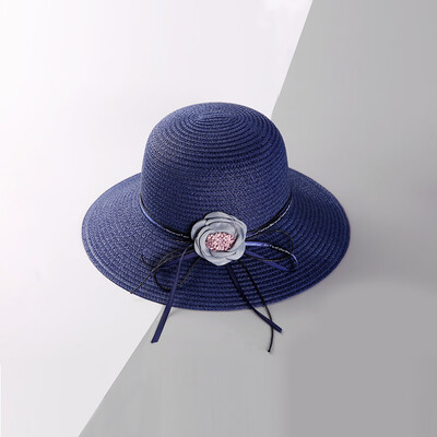 

Summer parent-child cool hat Korean version of flowers fluttering sun hat sunshade hat straw hat lady hat