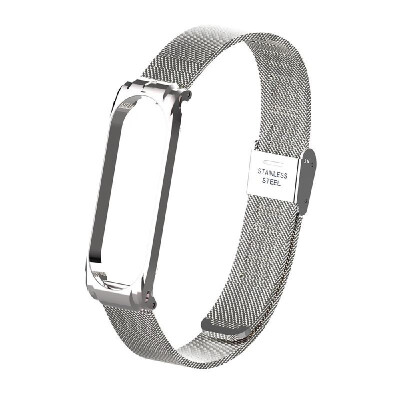 

Metal Strap Wristband For Mi Band 3 4 Replacement Business Durable Metal Screwless Stainless Steel Bracelet Band For Xiaomi Mi Ban