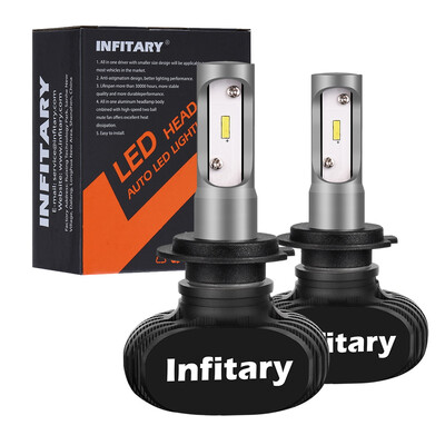 

Infitary H7 Car LED Headlight Bulbs 8000lm Brightness High Low Beam Light Auto Headlamp 2pcs