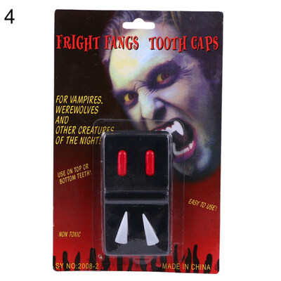 

24Pcs Halloween Vampire Zombie Fangs Fake Blood Tooth Caps Costume Party Props