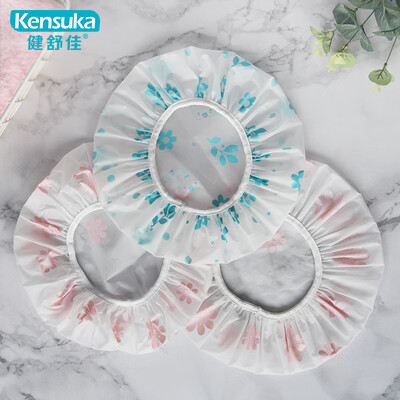 

Jianshujia kensuka waterproof shower cap thick hair cap shower cap shower cap M30 3 Pack color random delivery