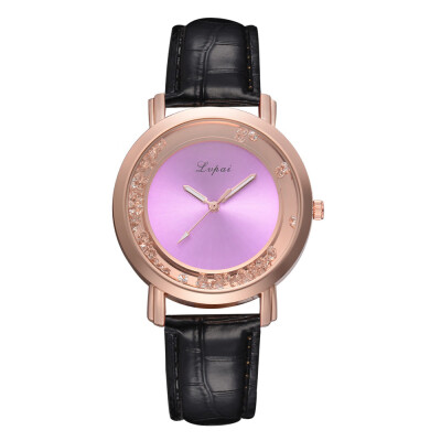 

Luxury Watches Women Fashion Delicate Rose Color Dial Ladies Leather High Quality Quartz Wristwatch Clock Zegarki Damskie