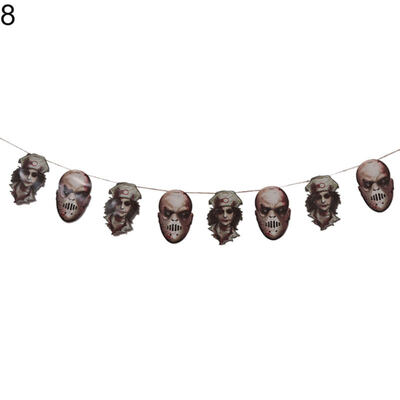 

Horrible Halloween Party Haunted House Hanging Garland Pennant Banner Decoration