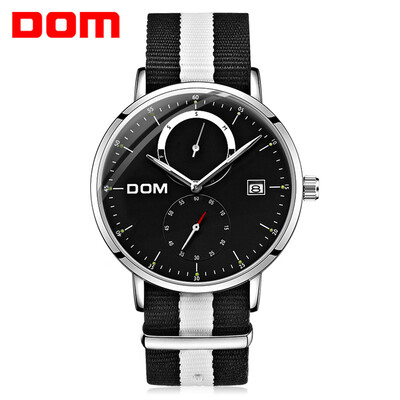 

DOM M - 436D - 7M Men Fashion Nylon Strap Three-pin Quartz Watch