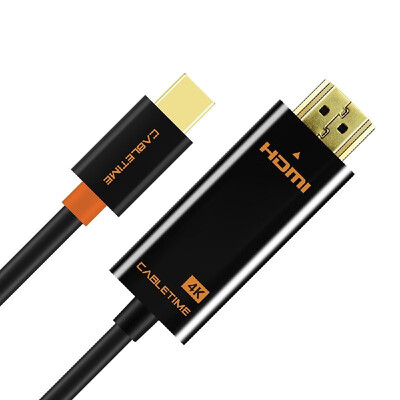 

Cabletime Mini DisplayPort Thunderbolt to HDMI Cable Mini DP to HDMI 1080P Cable for HDTV Projector PC
