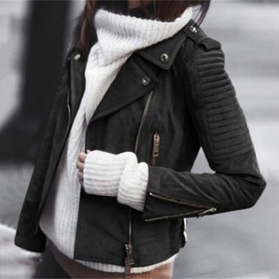 

Womens Ladies OL Jacket Cardigan Crop Short Blazer Outwear Long Sleeve Coat Tops