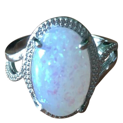 

Fashion Lady Opal Ring For Women Jewelry White