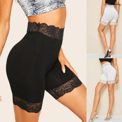 

Women Sexy Lace Safety Short Pants Under Skirt Shorts Tight Slim Pants Summer