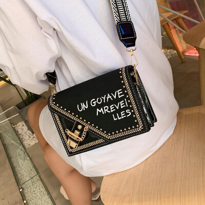 

Ins net red small bag female bag 2019 new wave wild fashion shoulder bag texture scrub sandal Messenger bag