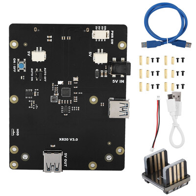 

Greensen 25 Inch X820 V30 Storage Expansion Board with USB 30 Interface Kit for Raspberry Pi