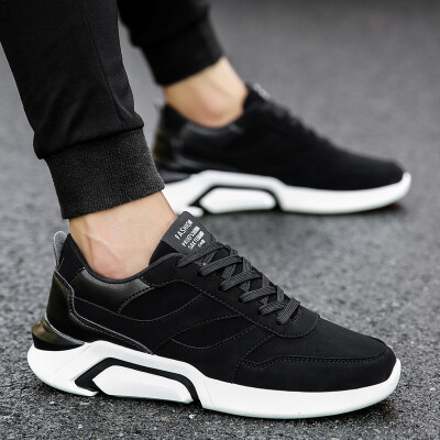 

Black mens shoes Korean version of the trend of students tide shoes wild summer new mens casual shoes sports running shoes