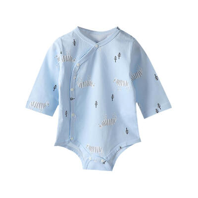 

Newborn Infant Rompers Baby Girl Boy Long Sleeve Overalls Print Jumpsuit