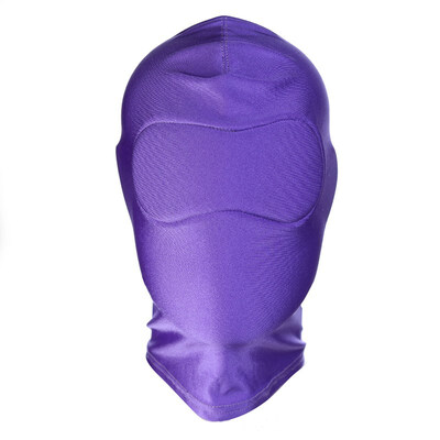 

FUNNYBUNNY Black Breathable Face Cover Spandex Zentai Costume Hood Mask Scary Mask Halloween Mask Adults Full Face