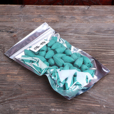 

50pcsbag Natural Sandalwood Backflow Incense Smoke Buddhism Pagoda Tower Indoor Hollow Cones Health Aroma Air Purifying Freshener