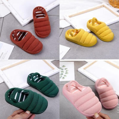 

Kids Baby Cute Winter Cotton Soft Fabric Anti-slip Shoes Striped Shoes