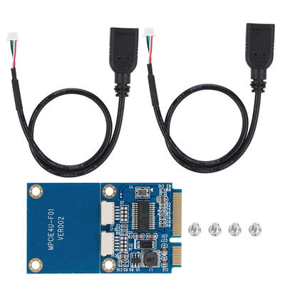 

Greensen MINI PCI-E to 2-Port USB20 5Pin Converter Extender Card Laptops Expansion Adapter Card MINI PCI-E Card Adapter Card