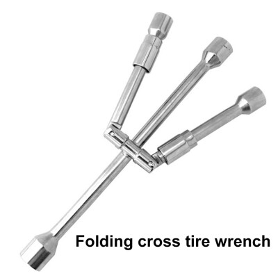 

Tailored Universal Folding 4-Way Wrench Cross Wrench Tire Removal Repair Tool