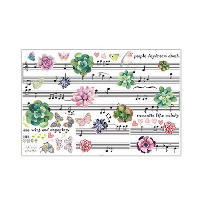 

Wall Sticker Succulent Plant Home Bedroom Decoration PVC Self-adhesive