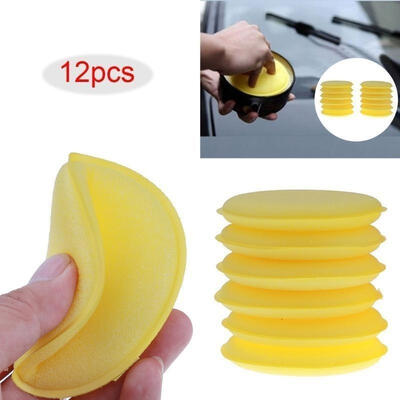 

12Pcs Car Waxing Foam Polishing Applicator Clean Paint Cleaning Pads Sponge