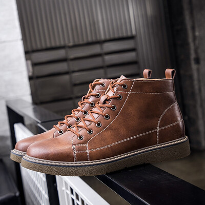 

Martin shoes trend fashion casual Chelsea boots sports motorcycle boots wild high Martin boots men
