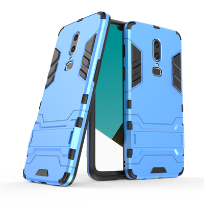 

Goowiiz Phone Case For OnePlus 55T6 Armor PCTPU Silicone Hard Bracket Double Protection