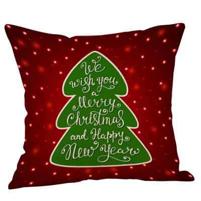 

Siaonvr Christmas Throw Pillow Cover Pillowcases Decorative Sofa Cushion Cover