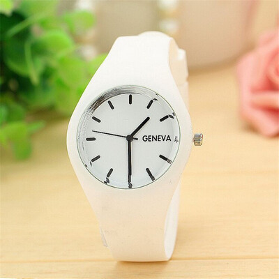 

Geneva watch thin section jelly watch sports watch candy color silicone strap Europe&the United States explosion models