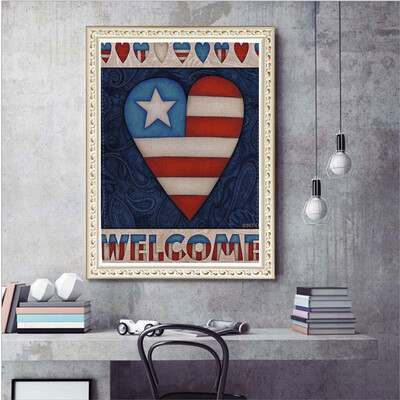 

Toponeto 5D DIY Diamond Painting Embroidery Round Diamond Home Decor Gift