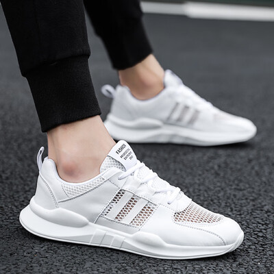 

2019 summer new breathable thin mesh casual mesh sports hollow youth summer single mesh mens shoes