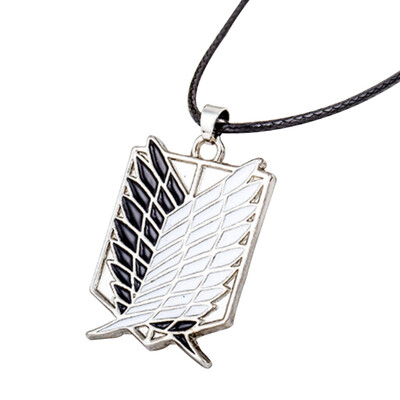 

Attack on Titan Shingeki no Kyojin Four Crops Badge Pendant Anime Alloy Necklace