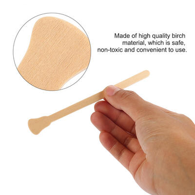 

Greensen 10pcs Wooden Wax Spatula Tongue Depressor Disposable Facial Mask Hair Remove Cream Applicator