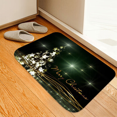 

Siaonvr Christmas Carpet Kitchen Doorway Bathroom Floor Carpet Floor Mat Print 40x60cm