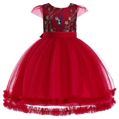 

Floral Baby Girl Princess Bridesmaid Pageant Gown Birthday Party Wedding Dress