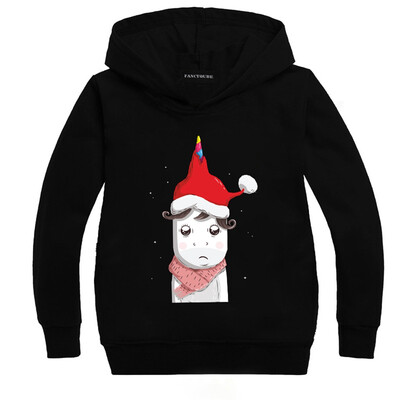 

lucasy Kids Christmas Hoodies Unisex Unicorns Snowman Sweatershirt Pullover Tops