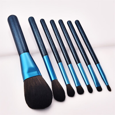 

Toponeto 7 Pcs Bluestone Foundation Eyeshadow Brush Makeup Brush Set