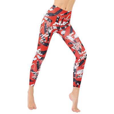 

Tailored Needle Six Line Digital Print Yoga Thread Pants&Hips High Waist Thread Pants