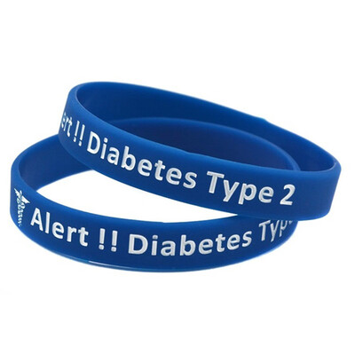 

Silicone Bracelets Alert Wristbands For Women Men