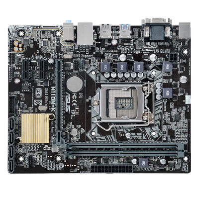 

ASUS H110M-K Micro ATX Motherboard LGA 1151 Dual DDR4 USB 31 Gen 1 VGA DVI